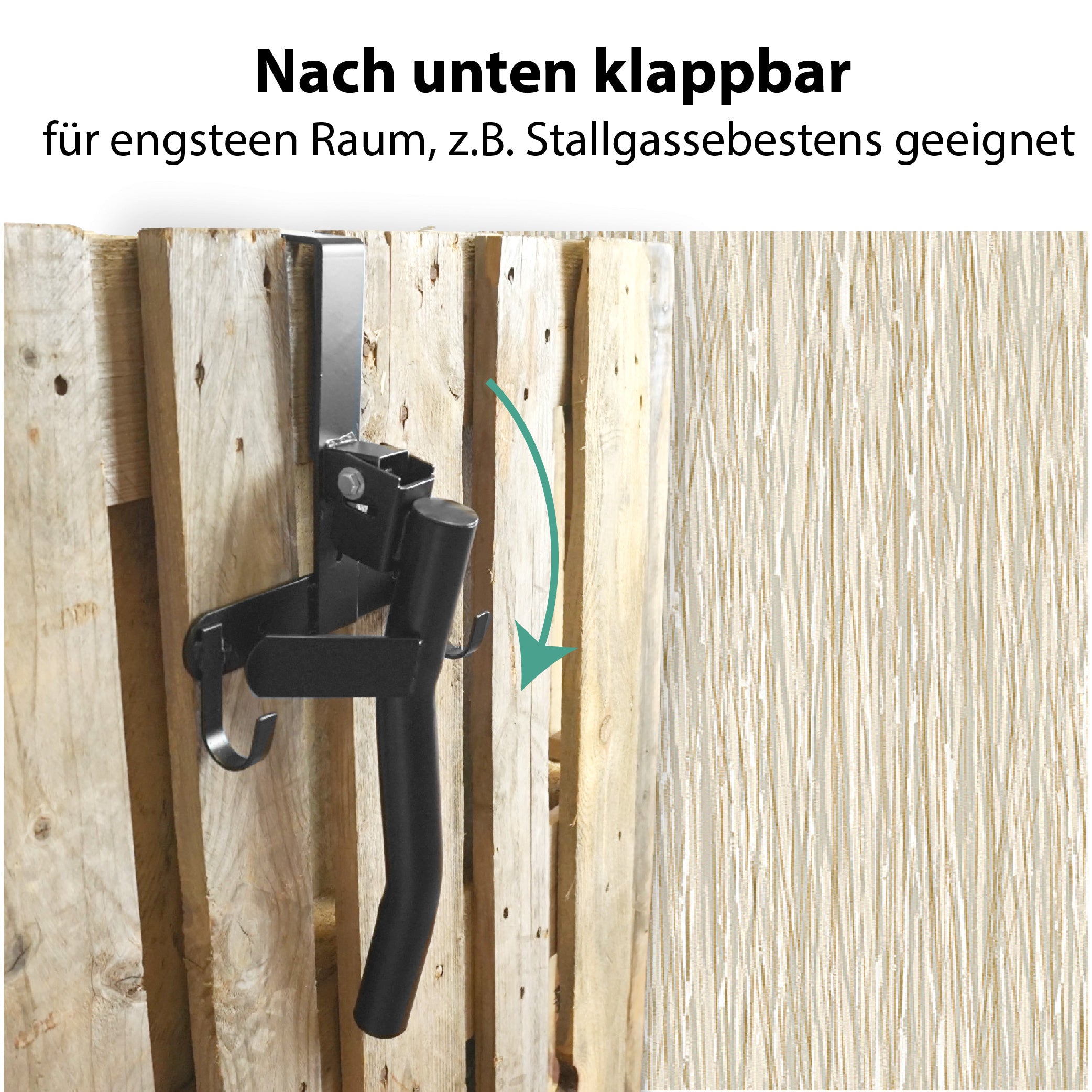 Sattelhalter klappbar zum Einhängen in schwarz